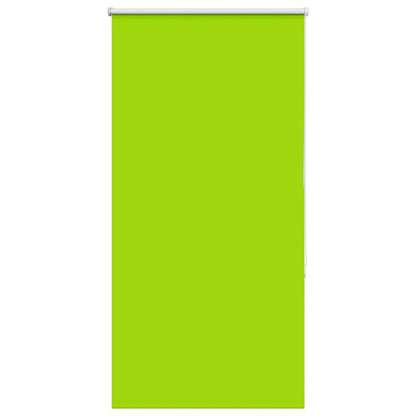 vidaXL Roller Blind Blackout Leaves Green 65x150 cm Fabric Width 60.7 cm Polyester