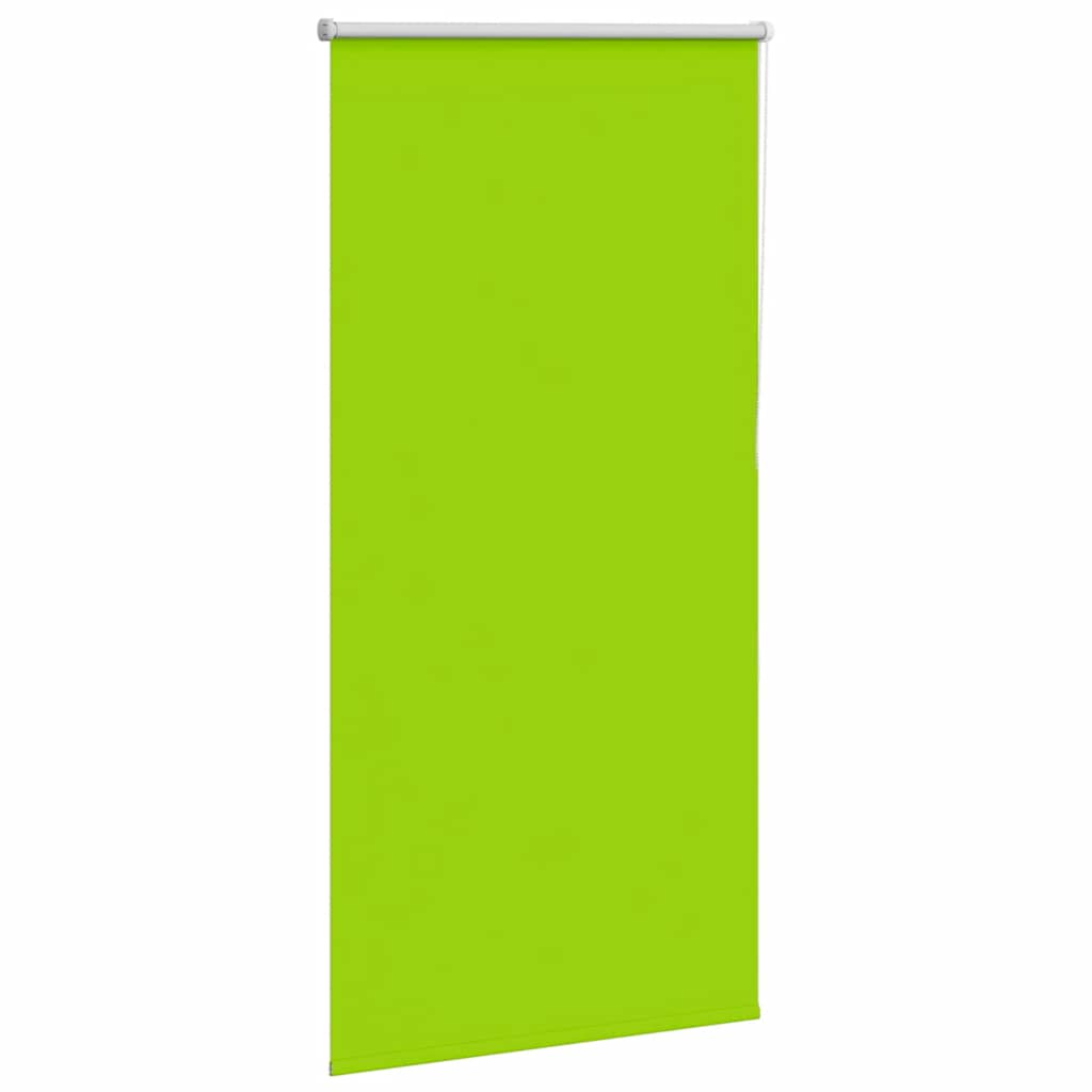 vidaXL Roller Blind Blackout Leaves Green 80x150 cm Fabric Width 75.7 cm Polyester