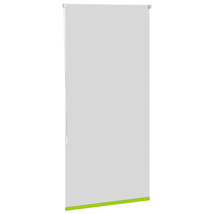 vidaXL Roller Blind Blackout Leaves Green 80x150 cm Fabric Width 75.7 cm Polyester