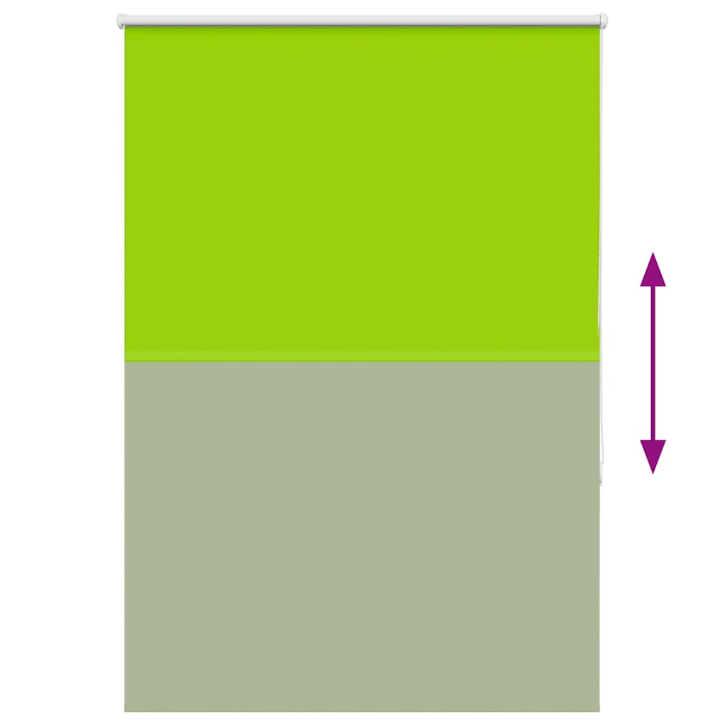 vidaXL Roller Blind Blackout Leaves Green 95x150 cm Fabric Width 90.7 cm Polyester