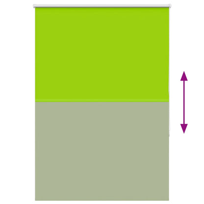 vidaXL Roller Blind Blackout Leaves Green 95x150 cm Fabric Width 90.7 cm Polyester