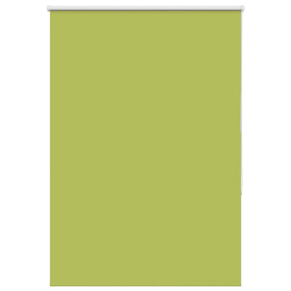 vidaXL Roller Blind Blackout Leaves Green 100x150 cm Fabric Width 95.7 cm Polyester