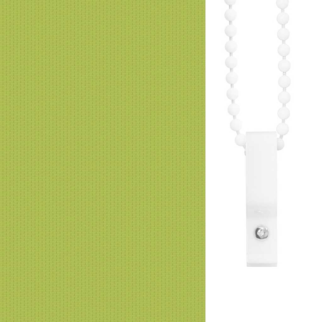 vidaXL Roller Blind Blackout Leaves Green 100x150 cm Fabric Width 95.7 cm Polyester