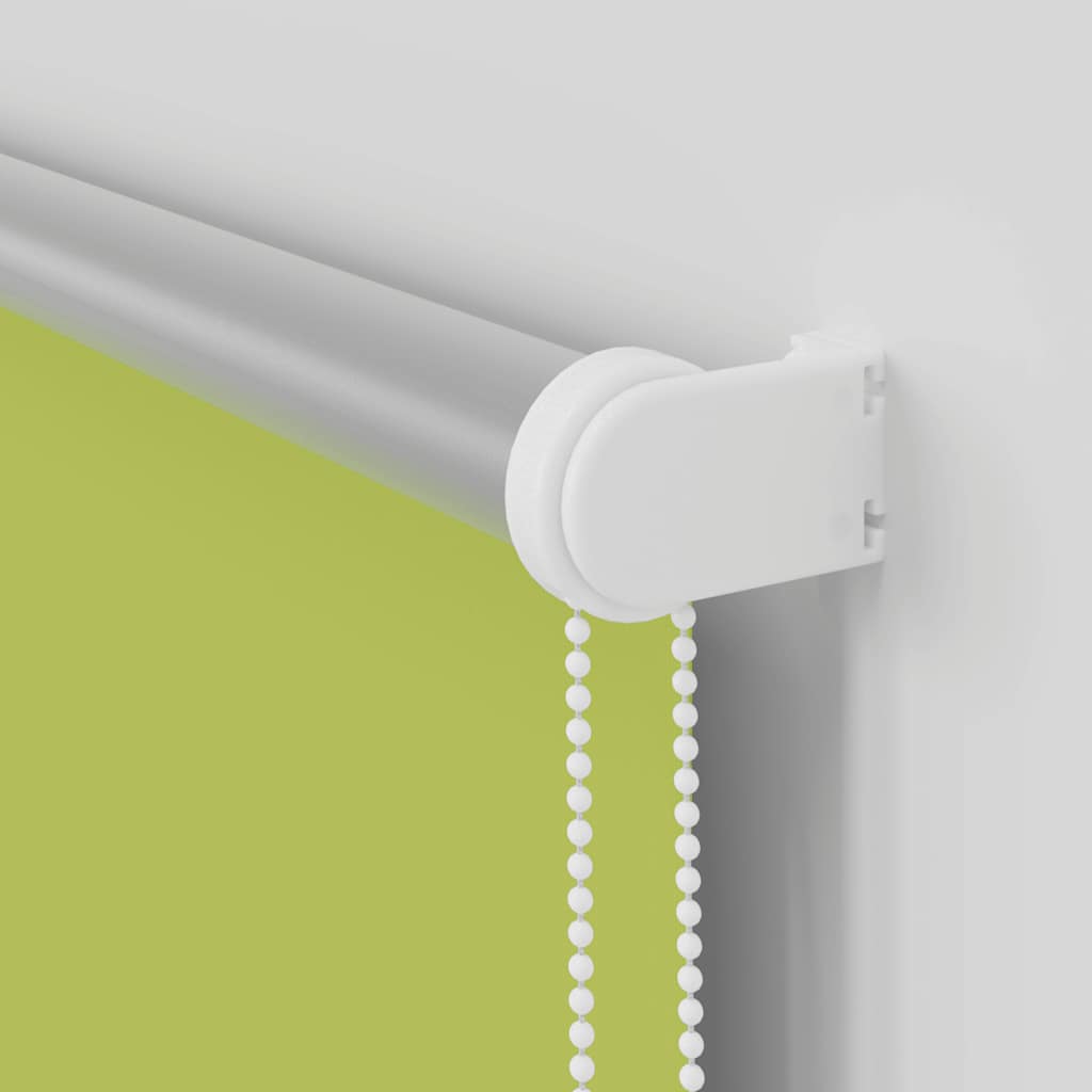 vidaXL Roller Blind Blackout Leaves Green 125x150 cm Width 121.6 cm