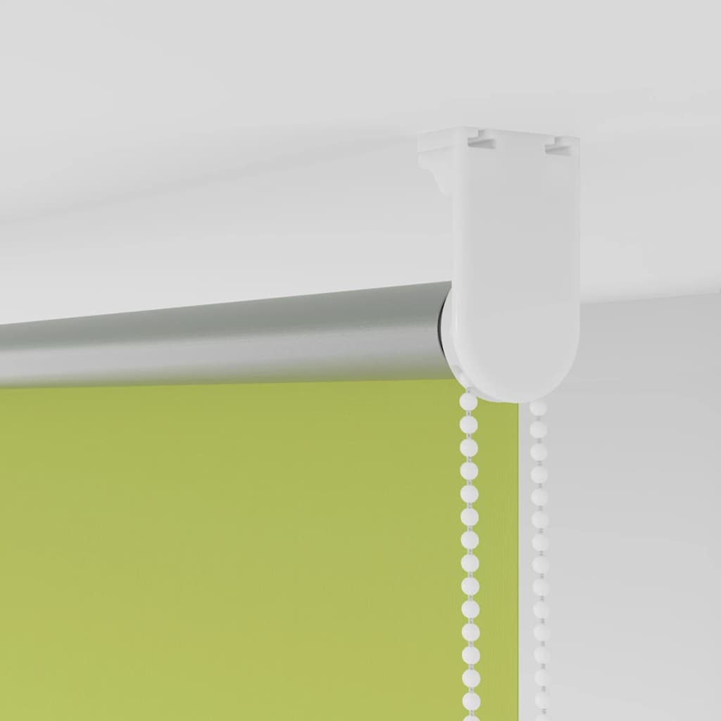 vidaXL Roller Blind Blackout Leaves Green 125x150 cm Width 121.6 cm