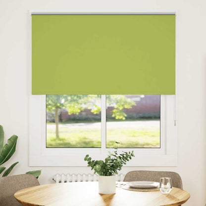 vidaXL Roller Blind Blackout Leaves Green 125x150 cm Width 121.6 cm