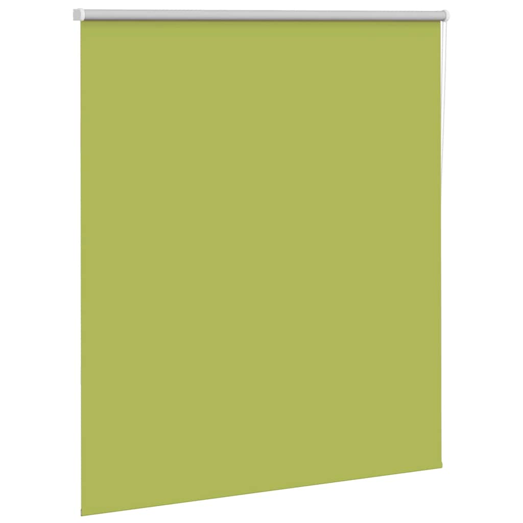 vidaXL Roller Blind Blackout Leaves Green 125x150 cm Width 121.6 cm