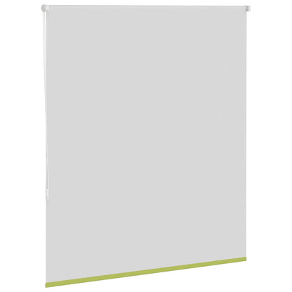 vidaXL Roller Blind Blackout Leaves Green 125x150 cm Width 121.6 cm