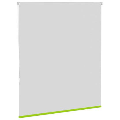 vidaXL Roller Blind Blackout Leaves Green 135x150 cm Fabric Width 131.6 cm Polyester