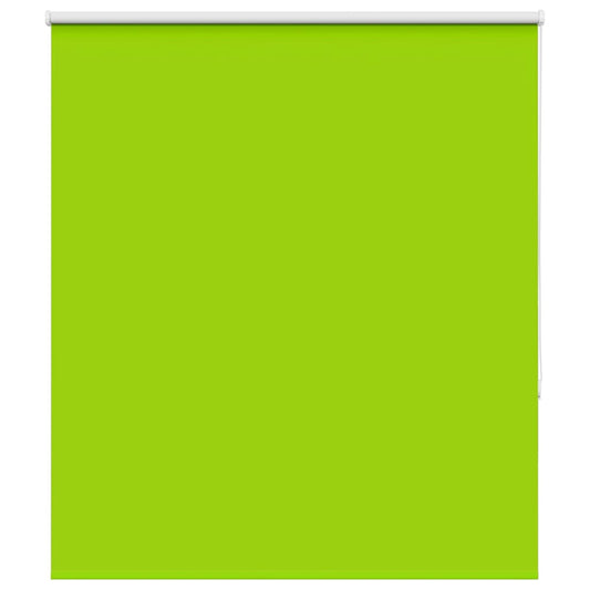 vidaXL Roller Blind Blackout Leaves Green 140x150 cm Fabric Width 136.6 cm Polyester