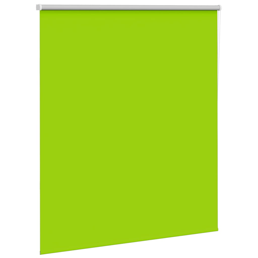 vidaXL Roller Blind Blackout Leaves Green 140x150 cm Fabric Width 136.6 cm Polyester