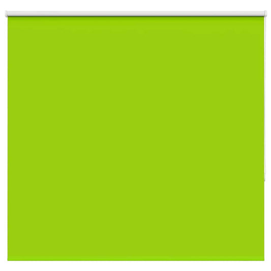 vidaXL Roller Blind Blackout Leaves Green 155x150 cm Fabric Width 151.6 cm Polyester