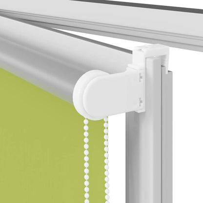 vidaXL Roller Blind Blackout Leaves Green 155x150 cm Fabric Width 151.6 cm Polyester