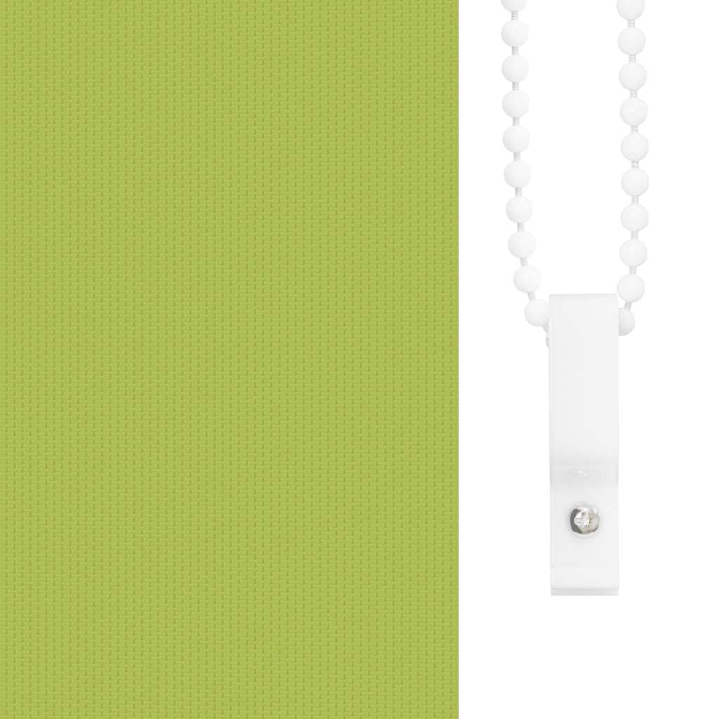 vidaXL Roller Blind Blackout Leaves Green 155x150 cm Fabric Width 151.6 cm Polyester