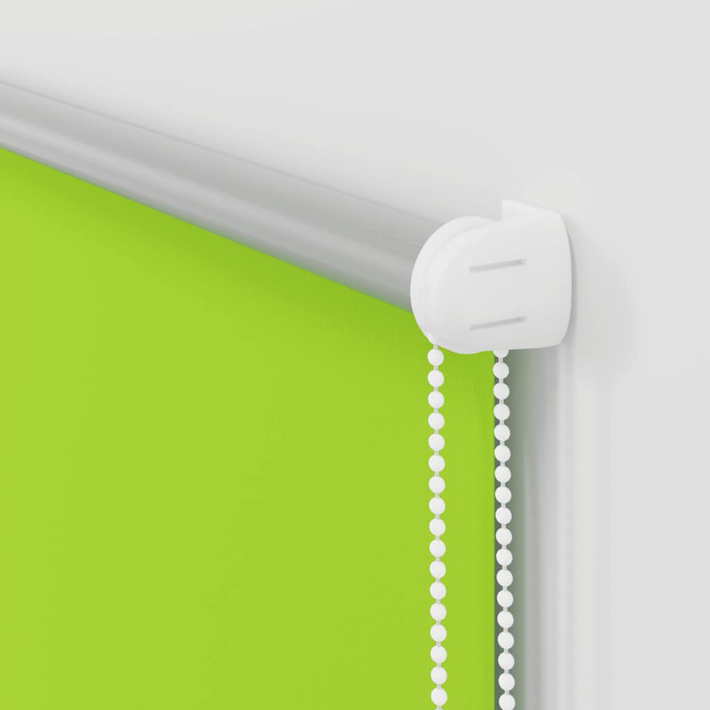 vidaXL Roller Blind Blackout Leaves Green 40x175 cm Fabric Width 35.7 cm Polyester