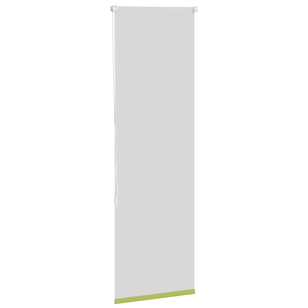 vidaXL Roller Blind Blackout Leaves Green 40x175 cm Fabric Width 35.7 cm Polyester