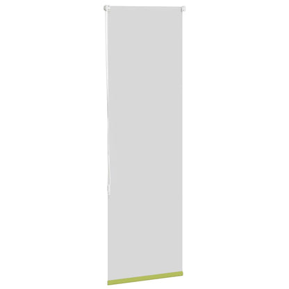 vidaXL Roller Blind Blackout Leaves Green 40x175 cm Fabric Width 35.7 cm Polyester
