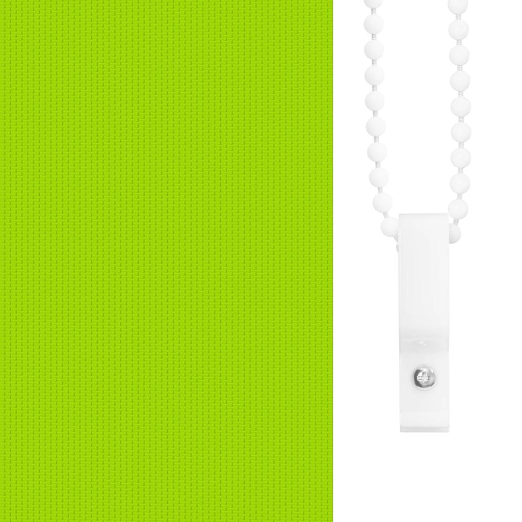 vidaXL Roller Blind Blackout Leaves Green 40x175 cm Fabric Width 35.7 cm Polyester