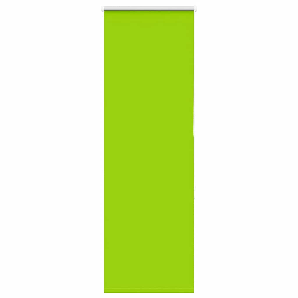 vidaXL Roller Blind Blackout Leaves Green 50x175 cm Fabric Width 45.7 cm Polyester