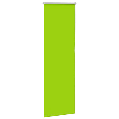 vidaXL Roller Blind Blackout Leaves Green 50x175 cm Fabric Width 45.7 cm Polyester