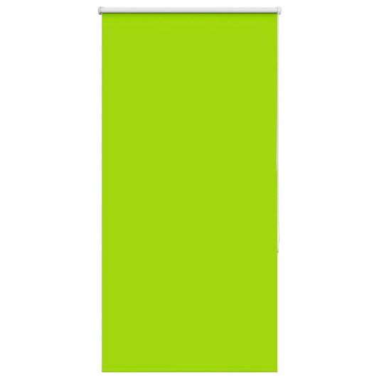 vidaXL Roller Blind Blackout Leaves Green 65x175 cm Fabric Width 60.7 cm Polyester