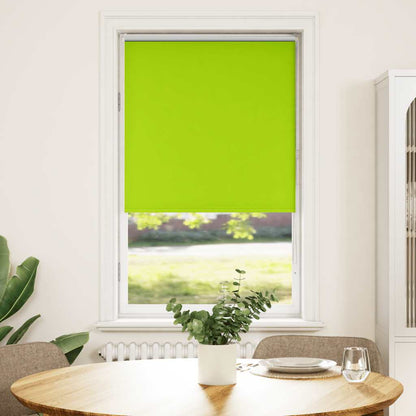 vidaXL Roller Blind Blackout Leaves Green 65x175 cm Fabric Width 60.7 cm Polyester