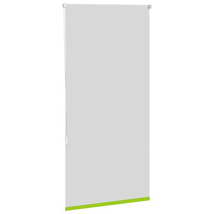 vidaXL Roller Blind Blackout Leaves Green 65x175 cm Fabric Width 60.7 cm Polyester