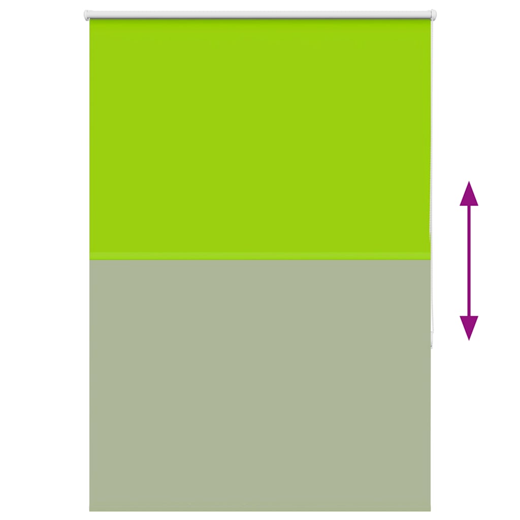 vidaXL Roller Blind Blackout Leaves Green 115x175 cm Fabric Width 110.7 cm Polyester
