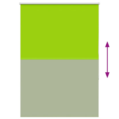vidaXL Roller Blind Blackout Leaves Green 115x175 cm Fabric Width 110.7 cm Polyester