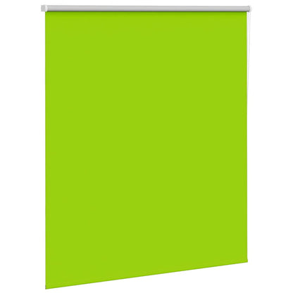 vidaXL Roller Blind Blackout Leaves Green 120x175 cm Fabric Width 116.6 cm Polyester