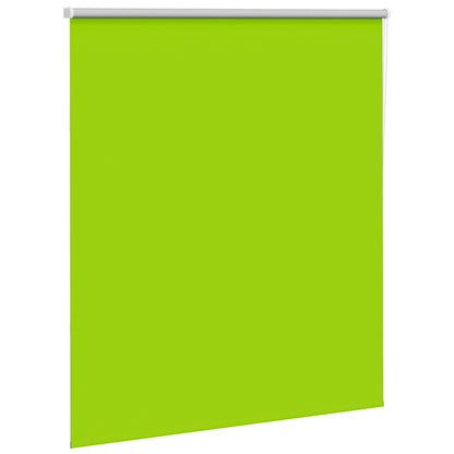 vidaXL Roller Blind Blackout Leaves Green 125x175 cm Fabric Width 121.6 cm Polyester