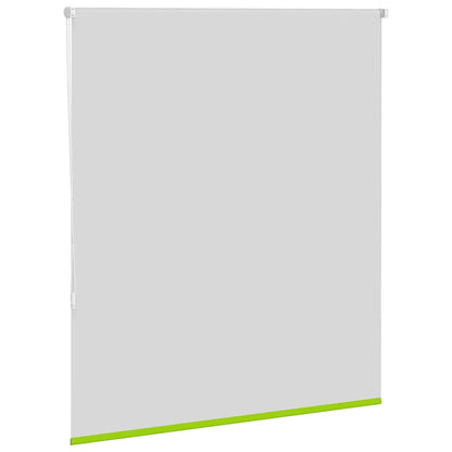 vidaXL Roller Blind Blackout Leaves Green 125x175 cm Fabric Width 121.6 cm Polyester