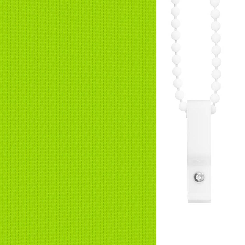 vidaXL Roller Blind Blackout Leaves Green 125x175 cm Fabric Width 121.6 cm Polyester