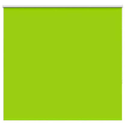 vidaXL Roller Blind Blackout Leaves Green 145x175 cm Fabric Width 141.6 cm Polyester