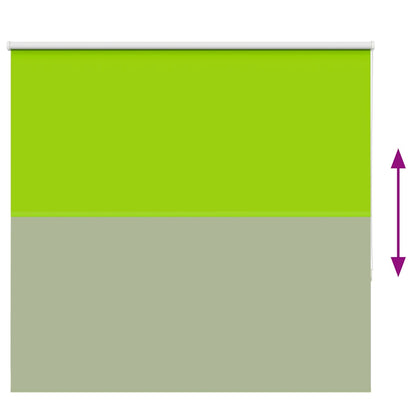 vidaXL Roller Blind Blackout Leaves Green 145x175 cm Fabric Width 141.6 cm Polyester