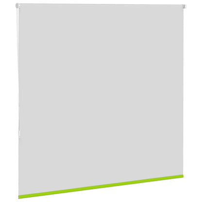 vidaXL Roller Blind Blackout Leaves Green 150x175 cm Fabric Width 146.6 cm Polyester