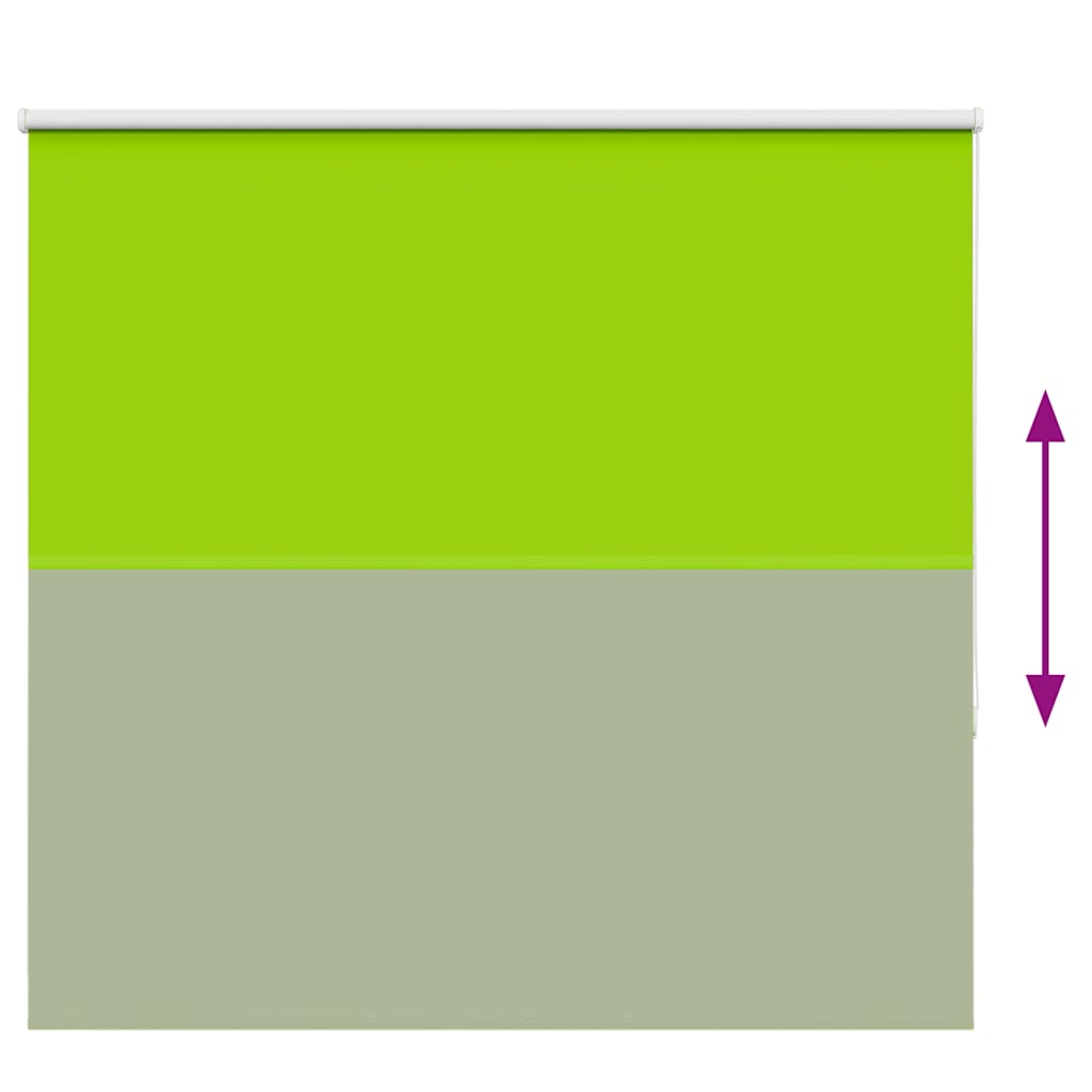 vidaXL Roller Blind Blackout Leaves Green 150x175 cm Fabric Width 146.6 cm Polyester