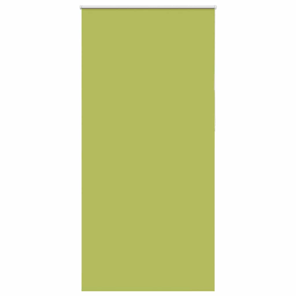 vidaXL Roller Blind Blackout Leaves Green 90x210 cm Fabric Width 85.7 cm Polyester