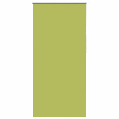 vidaXL Roller Blind Blackout Leaves Green 90x210 cm Fabric Width 85.7 cm Polyester