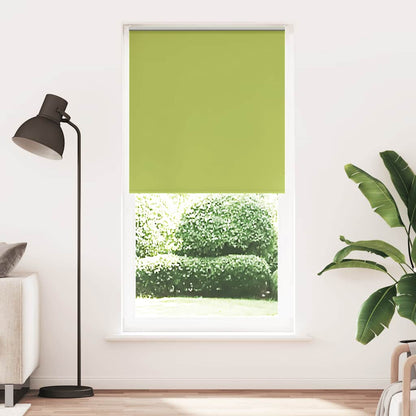 vidaXL Roller Blind Blackout Leaves Green 90x210 cm Fabric Width 85.7 cm Polyester