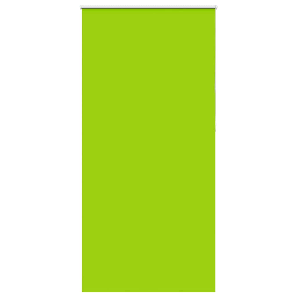 vidaXL Roller Blind Blackout Leaves Green 110x210 cm Fabric Width 105.7 cm Polyester
