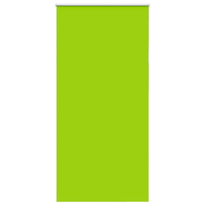 vidaXL Roller Blind Blackout Leaves Green 110x210 cm Fabric Width 105.7 cm Polyester