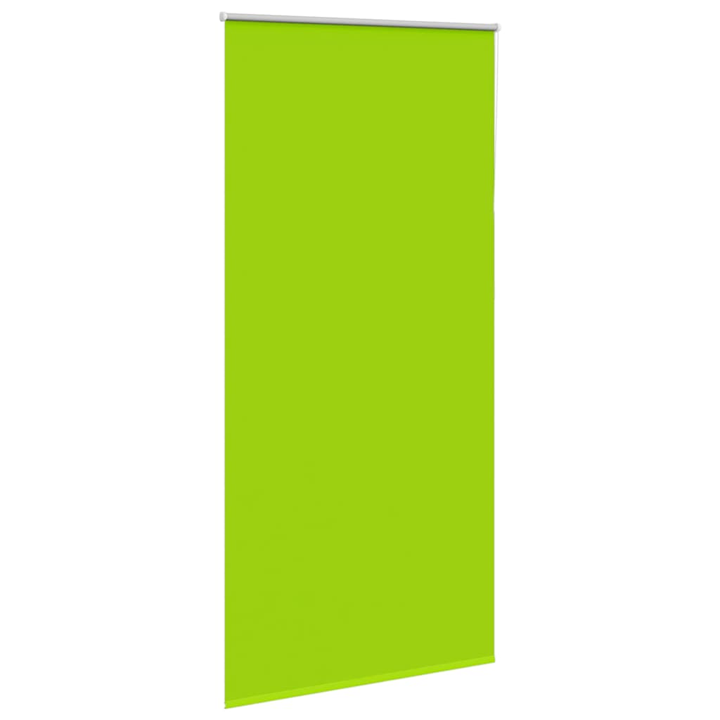 vidaXL Roller Blind Blackout Leaves Green 115x210 cm Fabric Width 110.7 cm Polyester