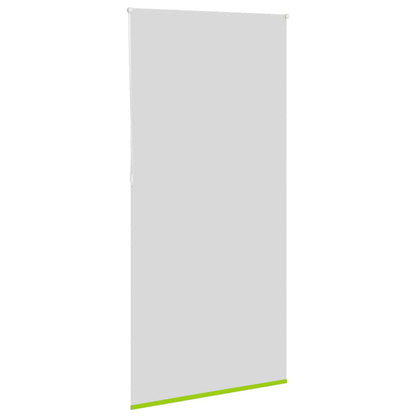 vidaXL Roller Blind Blackout Leaves Green 115x210 cm Fabric Width 110.7 cm Polyester
