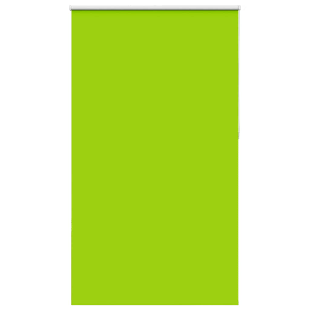 vidaXL Roller Blind Blackout Leaves Green 135x210 cm Fabric Width 131.6 cm Polyester