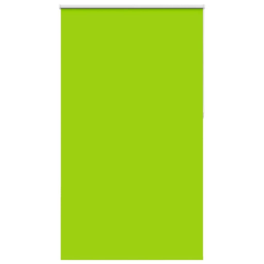 vidaXL Roller Blind Blackout Leaves Green 140x210 cm Fabric Width 136.6 cm Polyester