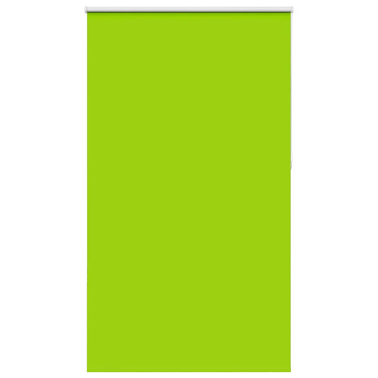 vidaXL Roller Blind Blackout Leaves Green 140x210 cm Fabric Width 136.6 cm Polyester