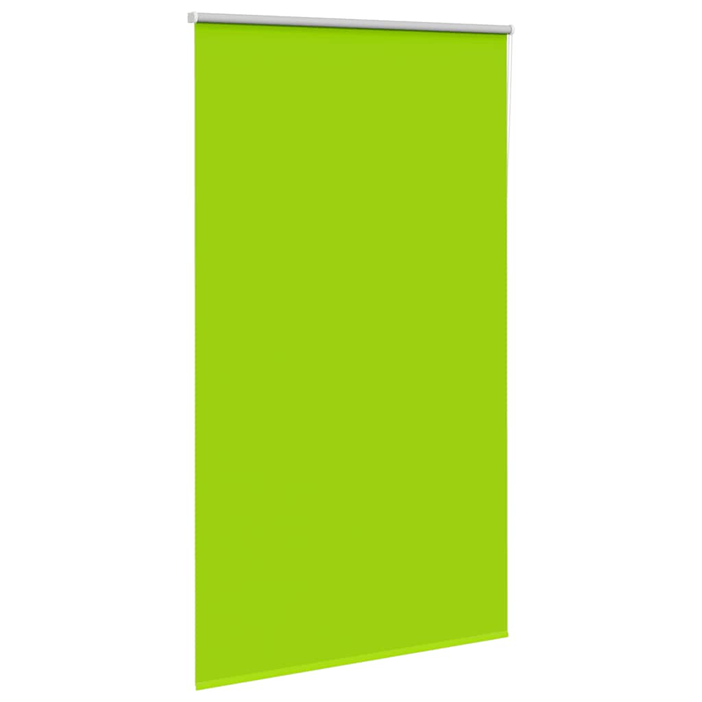 vidaXL Roller Blind Blackout Leaves Green 140x210 cm Fabric Width 136.6 cm Polyester