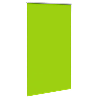 vidaXL Roller Blind Blackout Leaves Green 140x210 cm Fabric Width 136.6 cm Polyester