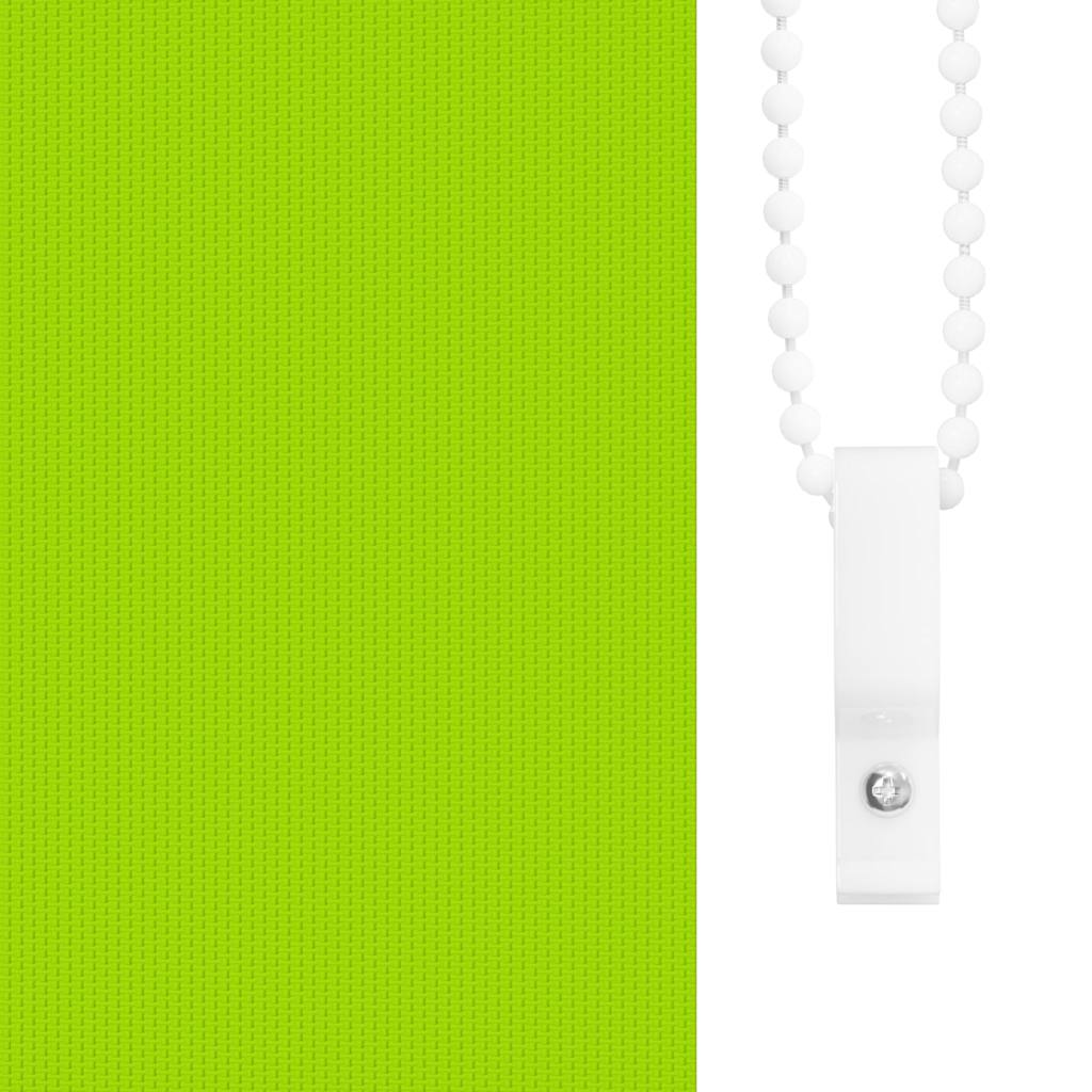 vidaXL Roller Blind Blackout Leaves Green 140x210 cm Fabric Width 136.6 cm Polyester